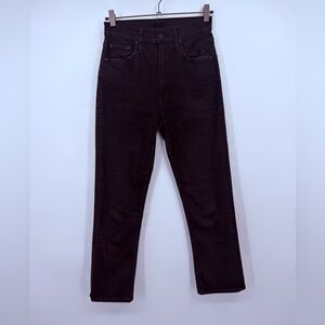 Mother High Waisted Rider Ankle Jeans 26 Black Not Guilty